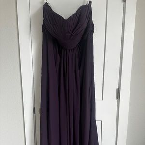 NWT Davids Bridal Plus Size 24 Bridesmaid Dress Purple